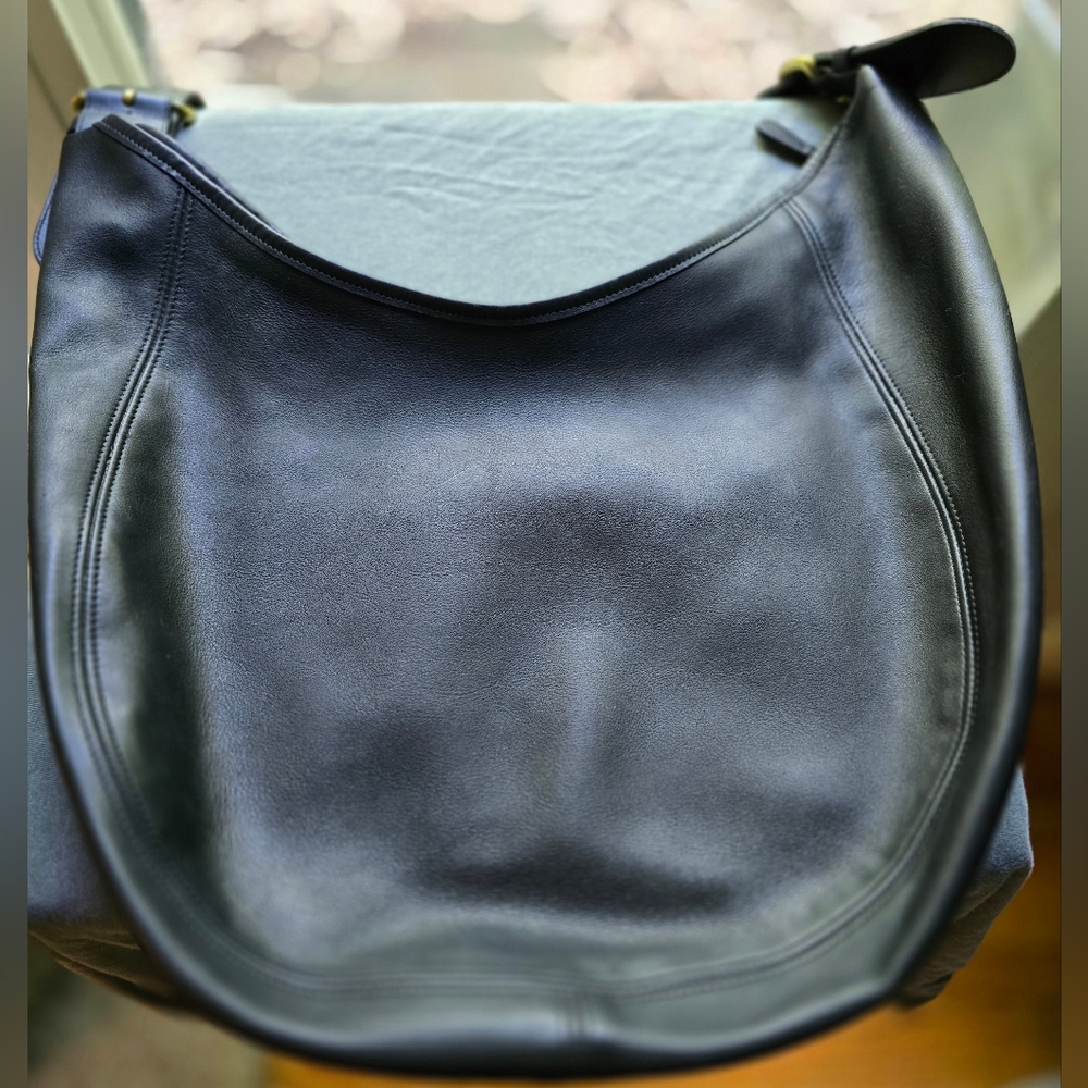 Vintage Coach Wooster Bag Black Leather 4142
